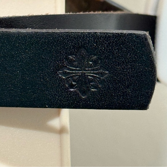 Affliction Unisex Rome Belt Black Leather Two Straps Size Small 36” Grunge Y2K - Picture 8 of 13